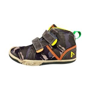Plae Brown Camo Max Lou Ty high top sneaker boot Boys size 12.5